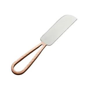 Couteaux à fromage élégants avec manche en bois Trancheuse en acier inoxydable Ustensiles de coupe de beurre Outils Accessoires de cuisine de qualité supérieure - Product Image 3