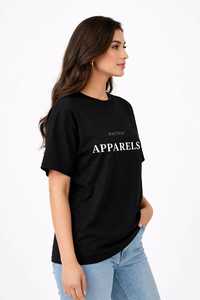 เสื้อยืดผู้หญิงฤดูร้อน สีกรมท่า ผ้าฝ้ายนุ่ม สวมใส่สบาย แขนสั้น ระบายอากาศได้ดี คุณภาพสูง ปรับแต่งได้ แฟชั่นทันสมัย คอกลม ทรงหลวม - Product Image 1