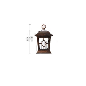 Waterproof Metal Lantern with Aurora Glow Handmade Die-Cut Design Eco-Friendly Christmas Home Decor - Product Image 5