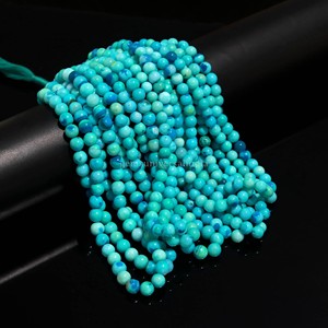 Cuentas Redondas Lisas de Ópalo Azul Natural AAA de 7-8 mm, Cuentas de Piedras Preciosas Naturales para la Fabricación de Joyas, Hilos de 16 Pulgadas a Precio de Mayoreo - Product Image 6