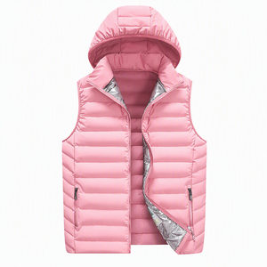 Custom Color Men Padded Vest Hooded Sleeveless Quilted <b>Gilet</b> Warm <b>Lightweight</b> Winter Puffer Bodywarmer Wholesale - Product Image 5