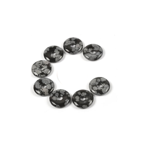 Donuts en cristal naturel, obsidienne flocon de neige, pierre gemme, pierre de cristal, pierres gemmes Reiki, donuts de guérison, agate, grossiste - Product Image 6