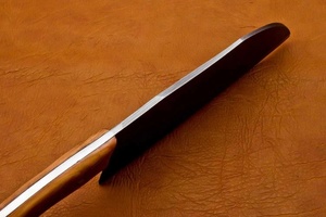 Couteau à découper en acier Damas forgé à la main UA Supplies, manche en bois d'olivier, ambidextre, écologique, 6-7,9 pouces, OEM ODM - Product Image 4