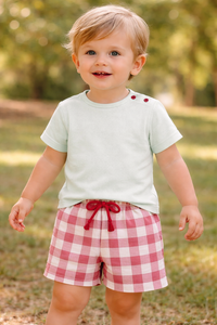 Ensemble haut et bas pour bébé garçon 100% coton biologique, personnalisé, doux, respirant, respectueux de la peau, vêtements pour nourrissons, tenue confortable pour tous les jours - Product Image 4