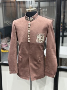 Luxury Designer Men's Traditional Summer Ethnic Wedding Sherwani <b>Jacket</b> Embroidered Groom Wear OEM ODM Factory Price Moisture - Product Image 6