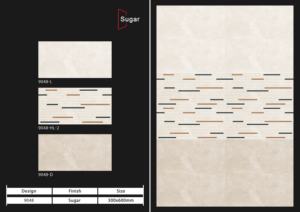 Carreaux muraux en céramique premium 300x600mm pour salle de bain et cuisine, surface brillante mate effet sucre, design mural intérieur luxueux - Product Image 2