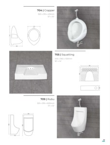 Inodoro de una pieza de diseño minimalista para baño, montado en el suelo, cuadrado, de cerámica, con descarga por arrastre y sifón en S para orina. - Product Image 5