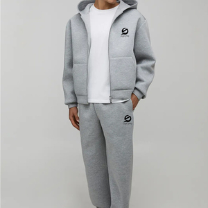 Chándales de invierno de algodón personalizados de alta calidad para hombre, chándales térmicos de lana de alta calidad 100% algodón, chándales extragrandes. - Product Image 1