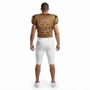 Nexfit Sublimation Print Men American Football Suit Breathable Mesh Training Wear Protective <b>Padded</b> Football <b>Pants</b> Uniform 380g - Product Image 2