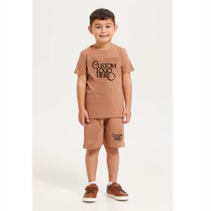 Conjunto de Ropa de Verano de 2 Piezas de Algodón para Niños y Niñas, Top Estampado y Pantalones Cortos, Ropa Infantil, Camiseta con Pantalones a Juego - Product Image 1