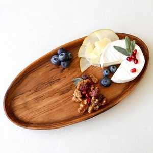 Platos de madera desechables redondos modernos de alta calidad personalizados para bodas, bandejas decorativas de la India - Product Image 4