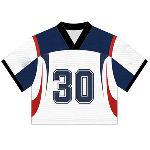 Maillots de football 2025 élégants à impression par transfert thermique 100 % polyester à séchage rapide, entièrement personnalisables avec broderie et motif rétro 3D - Product Image 5