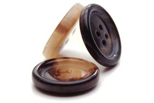 Luxury Marbled Horn <b>Buttons</b> Mixed Brown Tones Polished Sustainable Fasteners for Premium Men's and Women's Wear - Product Image 2