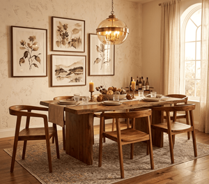 Silla de Comedor Moderna de Madera de Lujo, Estilo Nórdico Minimalista Windsor, Muebles para Comedor y Sala de Estar - Product Image 1