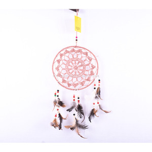 เครื่องดักฝันสีชมพูพร้อมดีไซน์ที่ไม่เหมือนใคร - Product Image 1