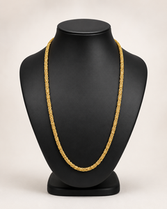 Gold Plated Long <b>Chain</b> Necklace for Men and Women Classic Unisex Fashion Jewelry - Product Image 5