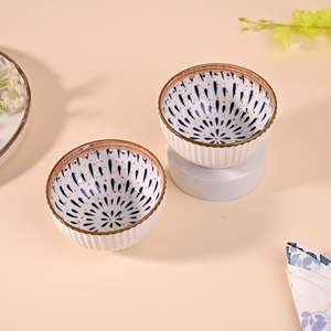 Ensemble de 2 bols en porcelaine de style bohème Monsoon Dreamscape, bols de service en émail écologiques personnalisés pour les pâtes et les soupes - Product Image 5