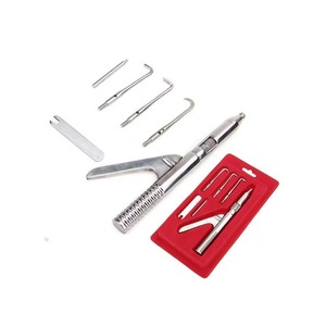Extracteur de couronnes dentaires manuel en acier inoxydable durable avec 3 embouts certifié CE pour usage clinique et en laboratoire - Product Image 1