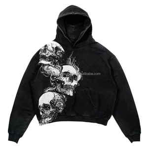 Sudadera con Capucha Extra Grande para Hombre, 100% Algodón, Felpa Francesa, Transpirable, con Bolsillos, Corte Regular, Estilo Invernal - Product Image 2