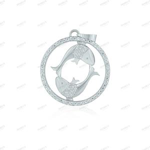 จี้รูปจักรราศีประดับเพชรโมอิสซาไนต์ VVS หรูหราสำหรับผู้หญิง ราคาดีที่สุด - Product Image 5