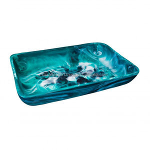 Bandeja de resina epoxi personalizada, superventas, regalo de Navidad, excelente para decoraciones del hogar, servidor de Navidad rodante - Product Image 2
