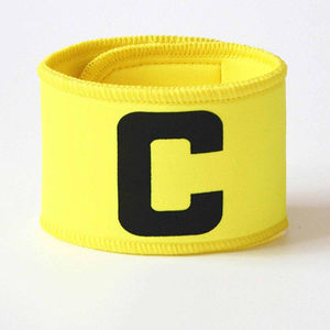 Brazalete Deportivo Elástico Reutilizable Personalizado al por Mayor con Diseño de Rayas para Capitán de Fútbol - Product Image 3