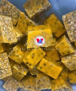 Frozen Passion Fruit Puree Cubes Natural Fruit Juice Blend IQF Square Pieces Vietnam 12 Months Shelf Life <b>Sauce</b> Beverage Use - Product Image 1