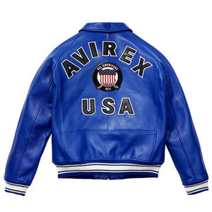 Chaqueta de Invierno Premium para Hombre Avirex, Cuero Genuino, Resistente al Viento e Impermeable, Teñido Liso, Todas las Tallas Disponibles - Product Image 6