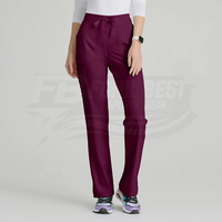 Blouse médicale col en V pour femme, en microfibre tricotée marron, uniforme d'hôpital, détection d'aiguilles, conception personnalisée