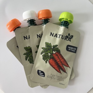 ถุงโดយแพ็คแบบมีพวยสำหรับบรรจุภัณฑ์ของเหลว เช่น น้ำผลไม้ เครื่องดื่ม ชา กาแฟ - Product Image 1