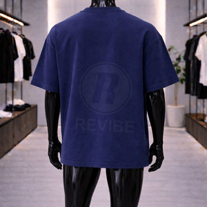 เสื้อยืดแขนสั้นลายนูนขายดี ดีไซน์ใหม่ทันสมัย คุณภาพสูง ระบายอากาศได้ดี ผ้าแคนวาสคอตตอน 100% สำหรับผู้ชาย - Product Image 3