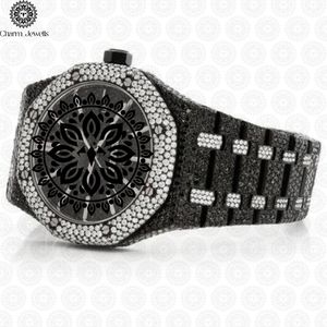 Charm Jewells – boîtier de montre de luxe en acier inoxydable, cadran analogique de 40mm, cristal saphir, bracelet en acier inoxydable, mécanique unisexe - Product Image 3