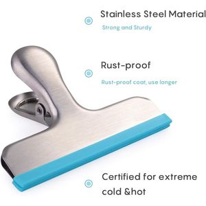 Confezione da 12 Clip per Sacchetti in Acciaio Inox con Copertura in Silicone, Codificate per Colore, Sigillatura Ermetica per Sacchetti Alimentari, Niente Più Bordi Affilati - Product Image 2