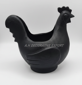 Seau à glace en aluminium en forme de poule, poli, pour refroidisseur à vin, bac à boissons festif, style campagnard, élégant, idéal pour offrir - Product Image 2