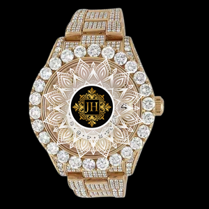 Export Quality for Bling Moissanite Diamond Quartz Watch Glass Stainless Steel Band Water Resistant Hip Hop Luxury for Men Women - Product Image 1