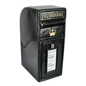 Handmade Cast Iron Large Capacity Post <b>Box</b> Black Coated Metal Letter <b>Box</b> <b>With</b> <b>Lock</b> Custom Wedding Mailbox For Home - Product Image 5