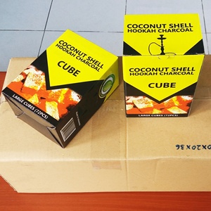 Carbón de Coco Puro al 100% en Cuadrados para Narguile, Shisha y Barbacoa, Ecológico, de Indonesia, Precio de Fábrica - Product Image 1