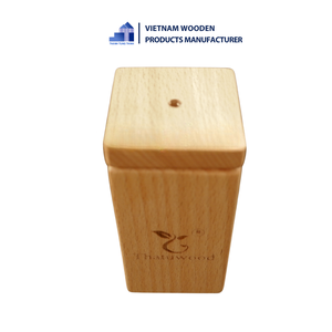 ทินห์ตุง ทินห์ที่วางเครื่องดื่มทรงสี่เหลี่ยมทำจากไม้พร้อมฝาปิด ป้องกันฝุ่น ดีไซน์เรียบง่ายสำหรับจัดเก็บในห้องนั่งเล่น - Product Image 4
