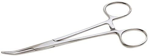 Hémostat chirurgical multi-usage en acier courbé de 5,5 pouces avec verrouillage, alimentation manuelle, garantie de 3 ans pour usage médical - Product Image 3