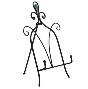 Soporte de Exhibición de Metal con Acabado Negro, Diseño Clásico, Altura Ajustable, Ligero, para Uso en el Hogar y la Cocina - Product Image 1