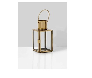 Unique Home Decorative Candle Holder Stainless Steel Metal & Glass Candle <b>Lantern</b> with <b>Gold</b> Finished Handmade Customized - Product Image 1