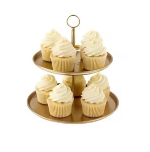 Modern Eco-Friendly Handmade Metal Cake Stand & Dessert <b>Display</b> <b>Table</b> Decoration Cupcake Holder Durable Serving Platform - Product Image 2