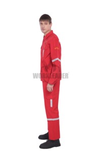 Conjunto de <span class=keywords><strong>Camisa</strong></span> y Pantalones FR CAT1 NFPA 70E, Protección Contra Arco Eléctrico ASTM F1506, <span class=keywords><strong>Traje</strong></span> de Protección Eléctrica de Aramida Inherente de 4.5oz <span class=keywords><strong>para</strong></span> Petróleo y Gas - Product Image 2