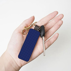 Retail Luxury Good Quality Leather PU Car Logo <b>Key</b> <b>Chains</b> Blank Custom Logo Leather Car Keychain Promotional Gift Multi- Color - Product Image 2