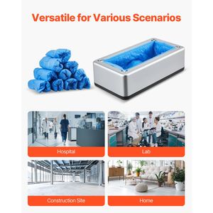 Distributeur automatique de couvre-chaussures de sécurité avec 100 couvre-chaussures jetables antidérapants, convient à la taille US 11 - Product Image 6