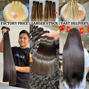 Prêt à expédier 24 ''paquets de cheveux raides d'os vierge brut vietnamien soyeux lisse correspondant perruques avant de lacet pour les femmes - Product Image 4