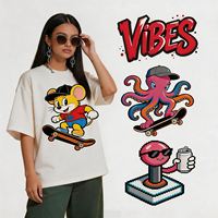 Kaos Oblong Lengan Pendek 100% Katun Murni, Model Longgar, Bahan Bernapas, Grosir. Cetak Kustom Berkualitas Tinggi untuk Unisex