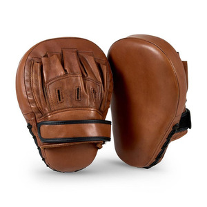 Curved Boxing Punching Mitts Genuine Leather <b>Focus</b> <b>Pads</b> For MMA Training Punch Target Hand Shield Gym Equipment - Product Image 1