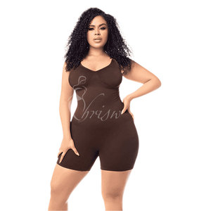 <span class=keywords><strong>Faja</strong></span> Moldeadora de Cuerpo Completo Sin Costuras para Mujer, Color Cacao, con Efecto Reductor de Muslos y Pantalones Cortos - Product Image 1