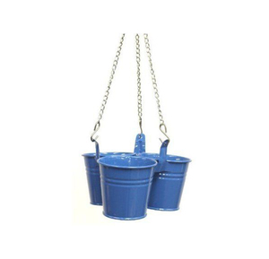 Luxury Iron Hanging Garden <b>Pot</b> Arrangement with Decorative Triple Planter Structure <b>for</b> Homes - Product Image 3